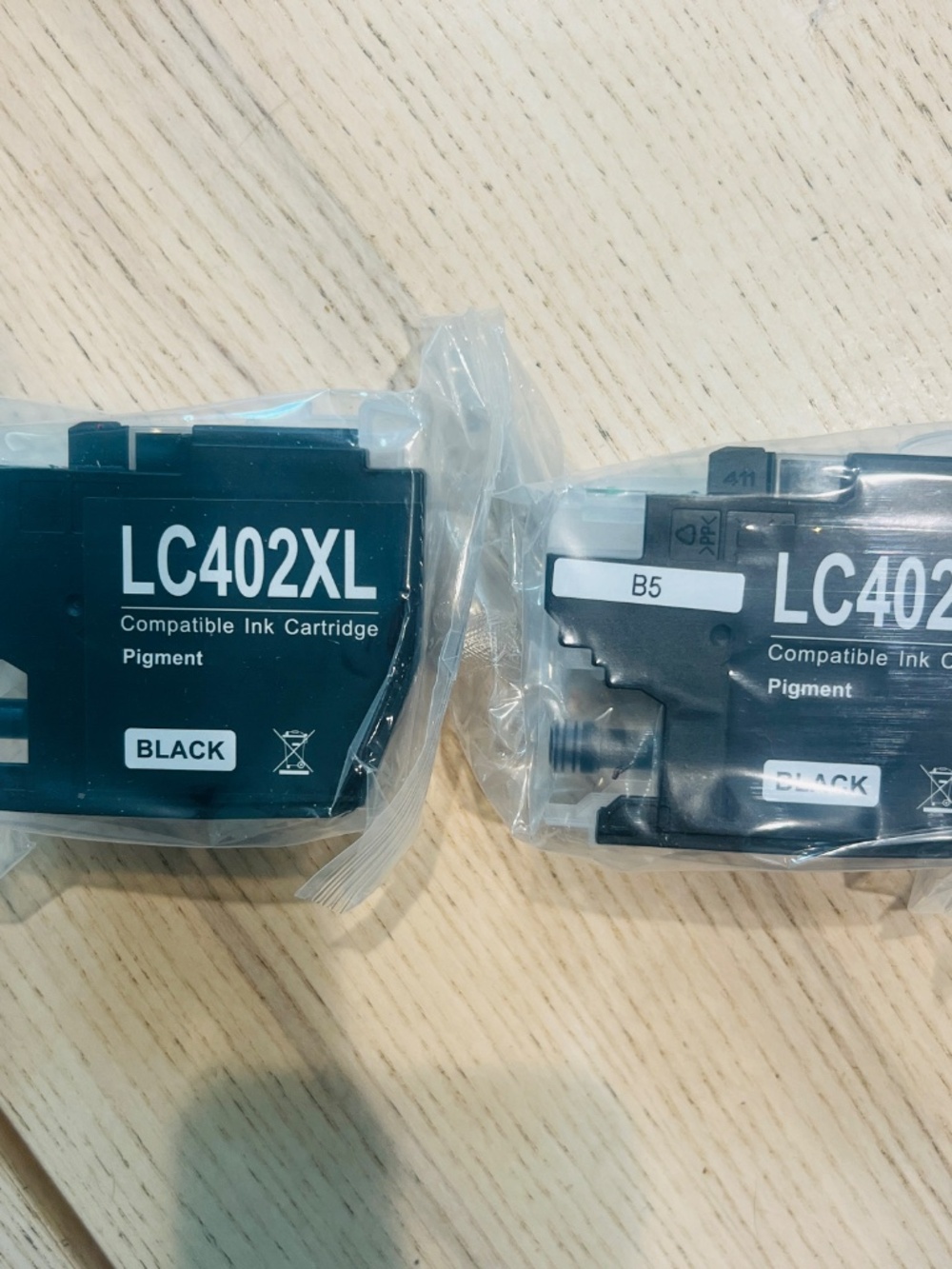 2 pack LC402XL Black Ink Comparable With Brother MFC-J5340DW J6540DW Printer